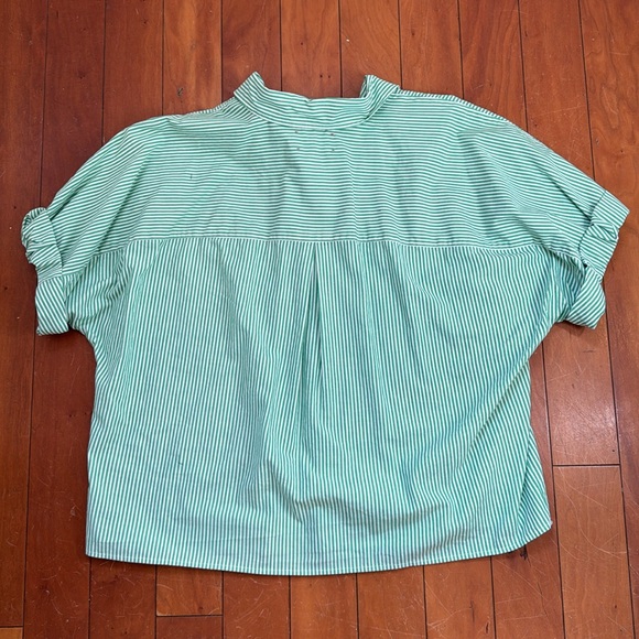 Xirena Top in Green Stripe - Picture 3 of 6